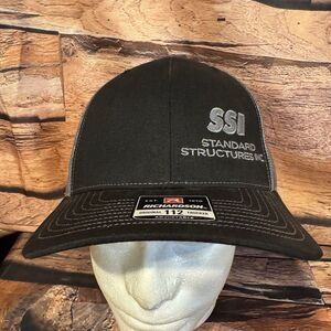 Standard Structures Inc Trucker Hat Black Grey Snapback Adjustable Cap SSI Logo